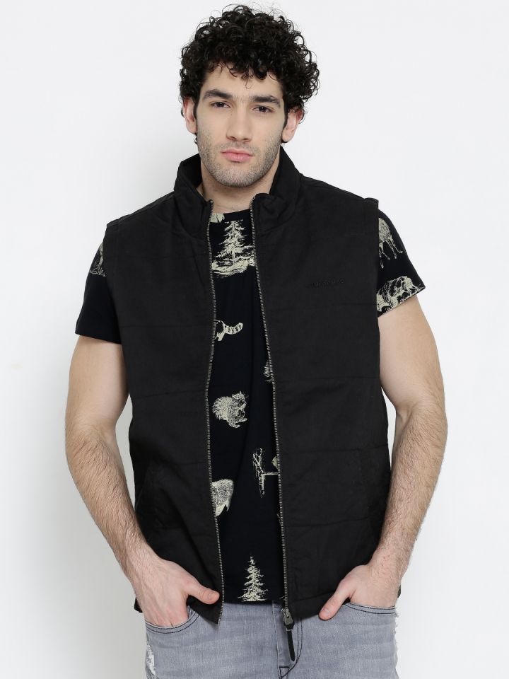 Numero Uno Black Sleeveless Jacket