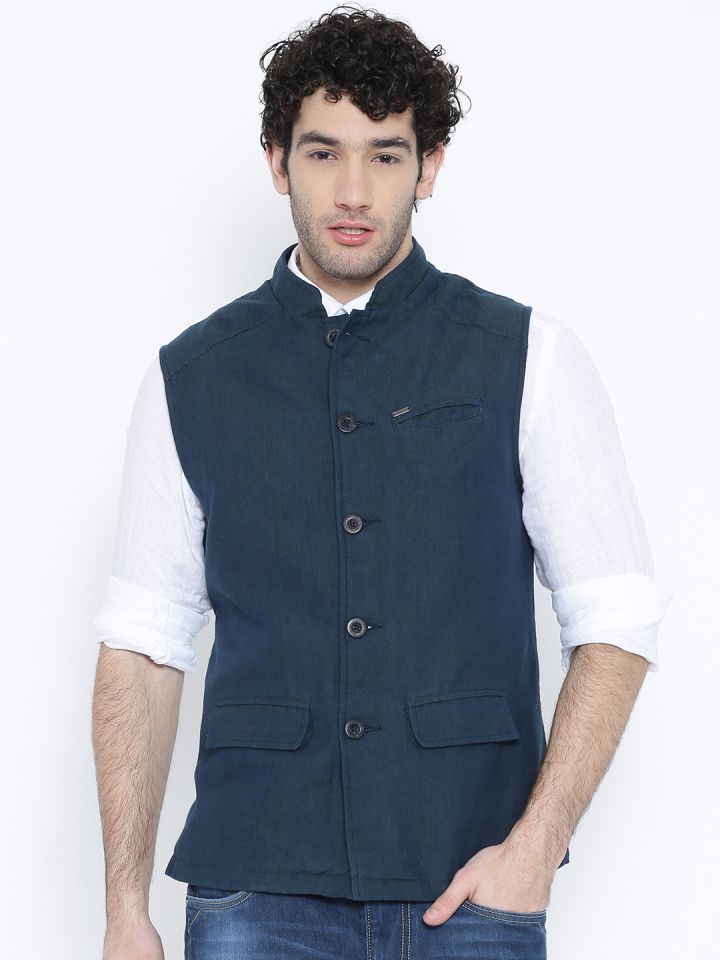 Buy Numero Uno Navy Nehru Jacket Nehru Jackets for Men