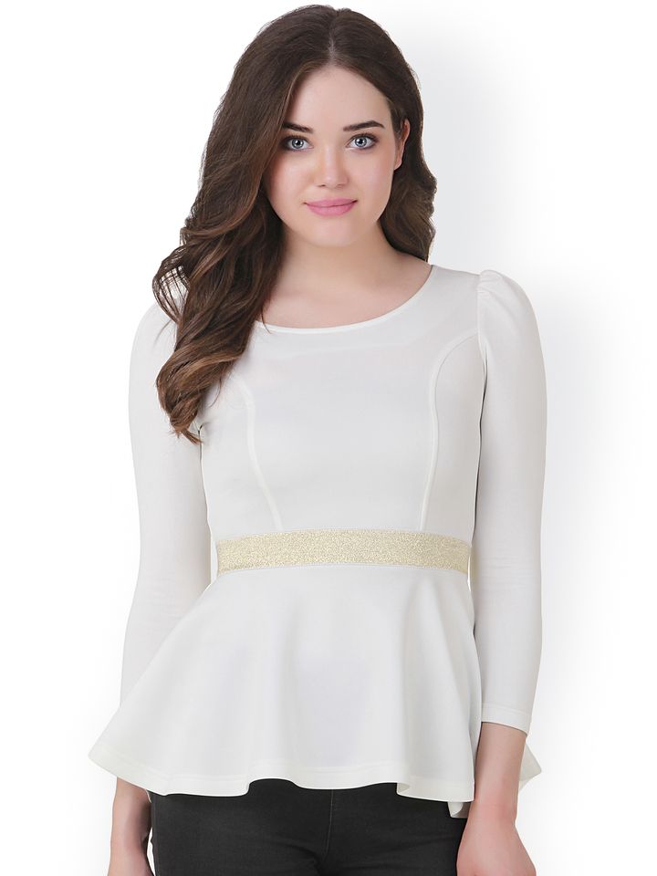 peplum tops myntra