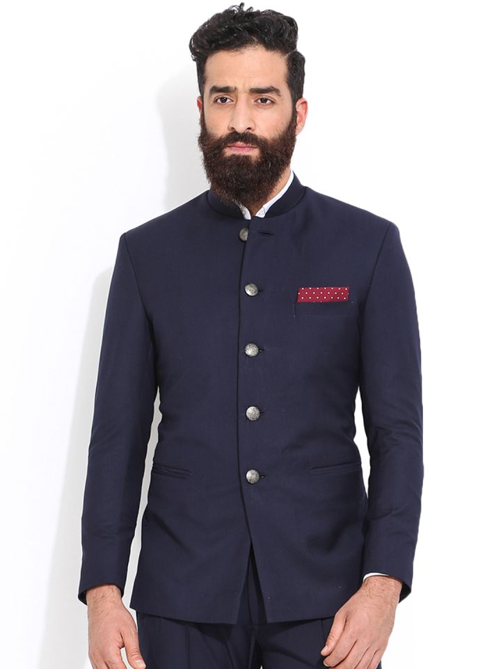 Round neck clearance blazer mens