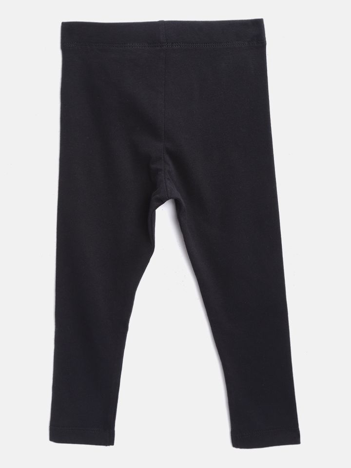 Buy Marks Spencer Girls Black Solid Ankle Length Leggings