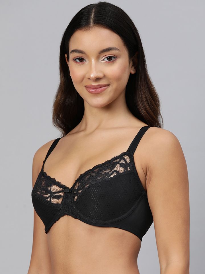 Buy Marks & Spencer Lace Detail Medium Coverage Underwired Minimizer Bra  T335912 - Bra for Women 11457378