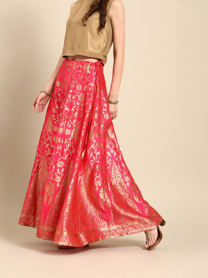Brocade outlet skirt long