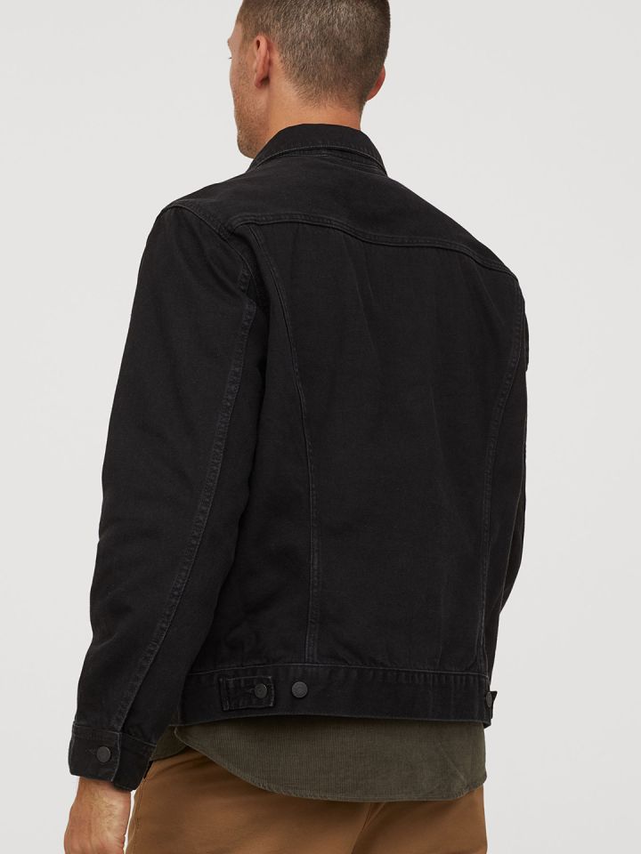 Black jean top jacket h&m