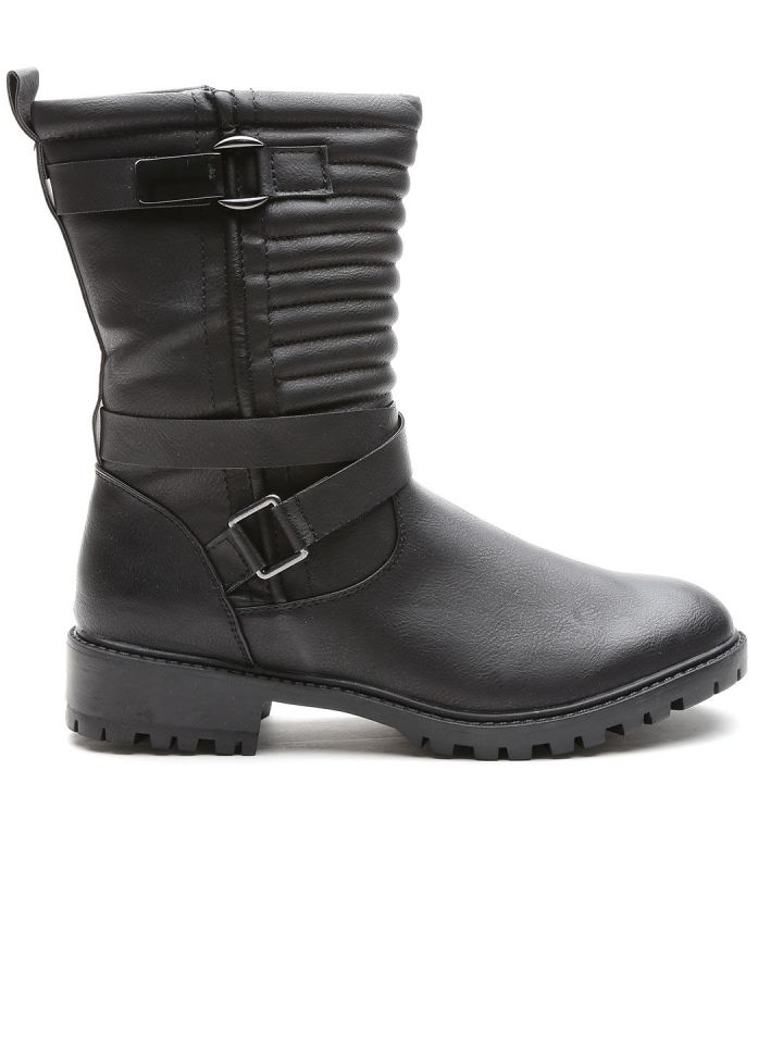 Qupid Women Black Boots - Casual Shoes 