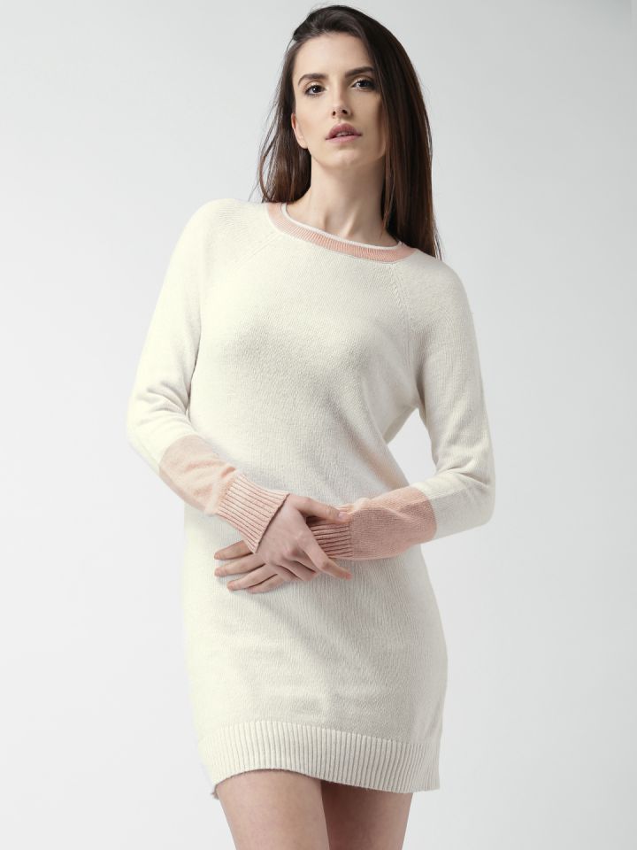 FOREVER 21 Off White Sweater Dress