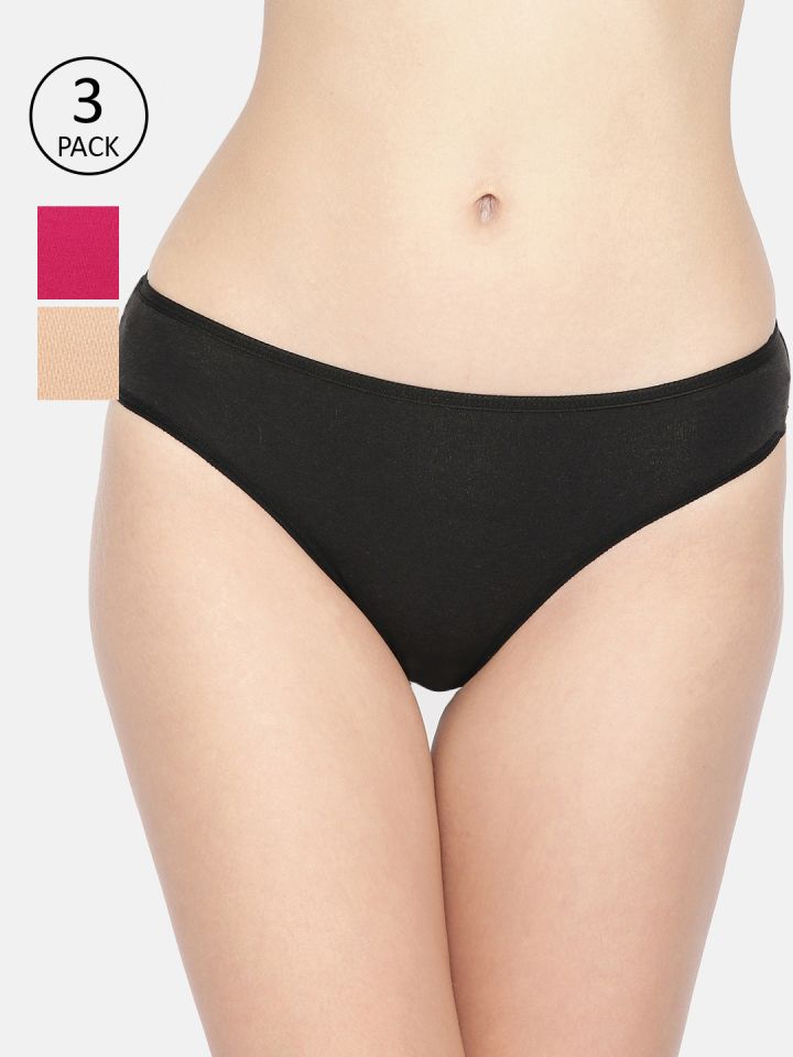 FEM Organic Cotton Underwear for Women Full Brief Women's Panties - 3 pk