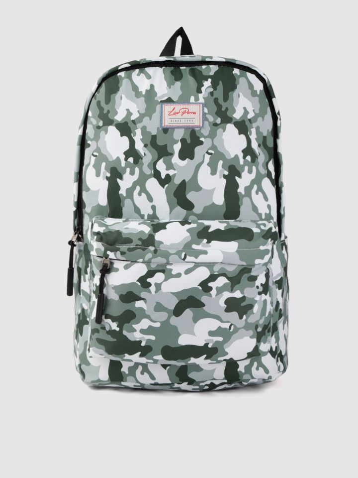 Buy Lino Perros Women Olive Green White Camouflage Print