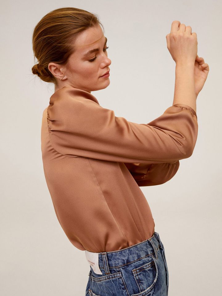 mango satin top