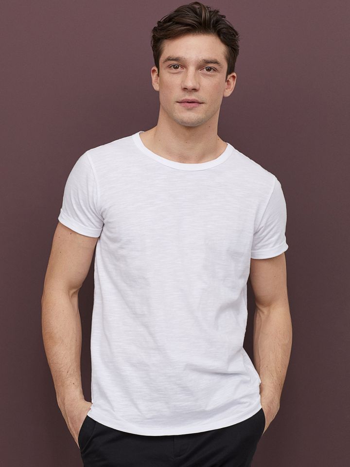 H&m slub deals jersey t shirt