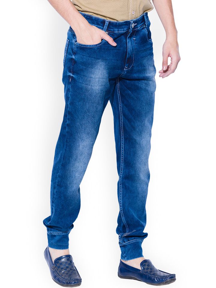 Buy Mufti Blue Slim Jogger Jeans Jeans for Men 1168591 Myntra