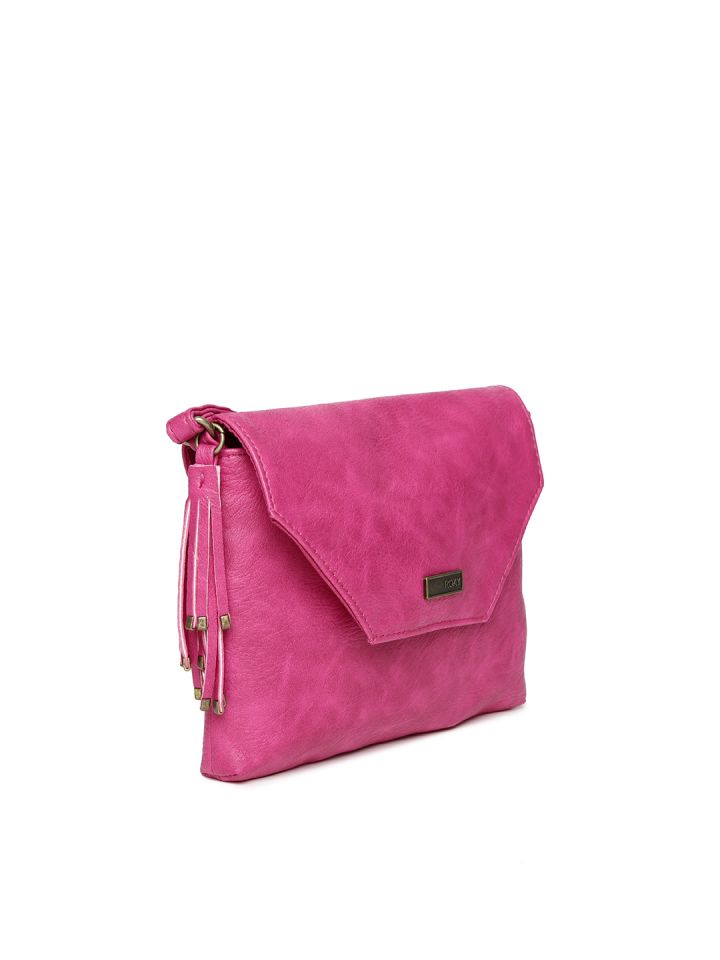 Buy Roxy Pink Textured Sling Bag Handbags for Women 1172863 Myntra