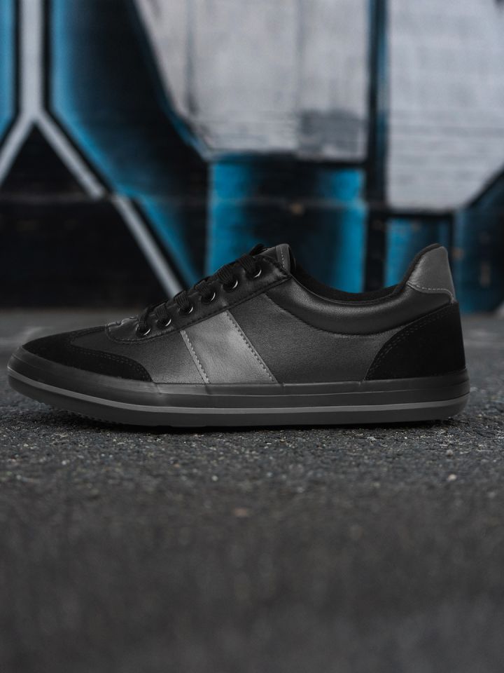 Mast and top harbour black sneakers