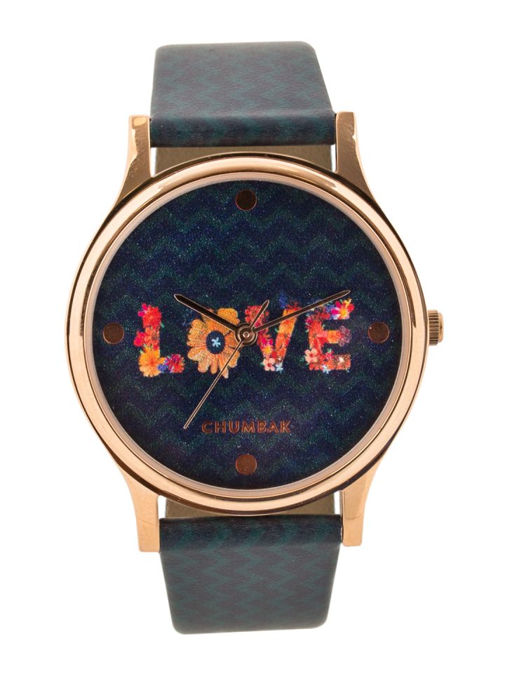 Buy TEAL BY CHUMBAK Women Navy Blue Analogue Watch 8907605100543