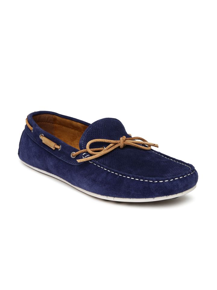 Buy Steve Madden Men Navy Suede Boat Shoes Casual Shoes for Men