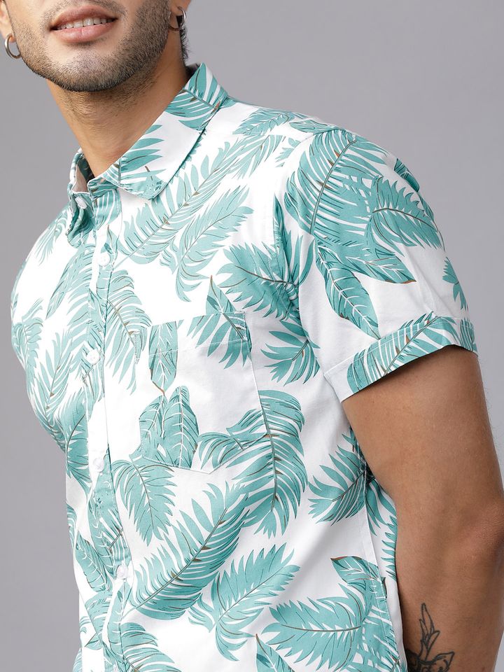 Buy HIGHLANDER Men Green \u0026 White Slim 