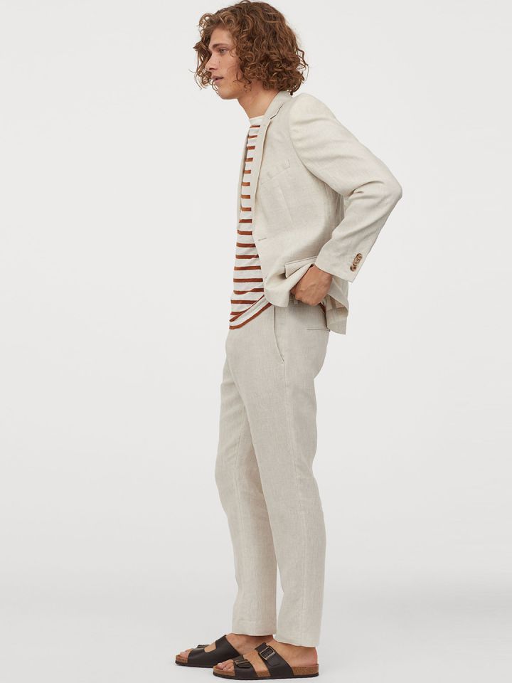 SELECTED HOMME Linen Blend Trousers at John Lewis  Partners