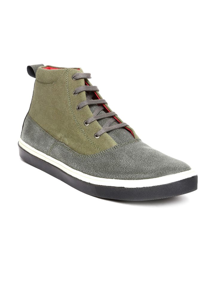 roadster grey casual shoes