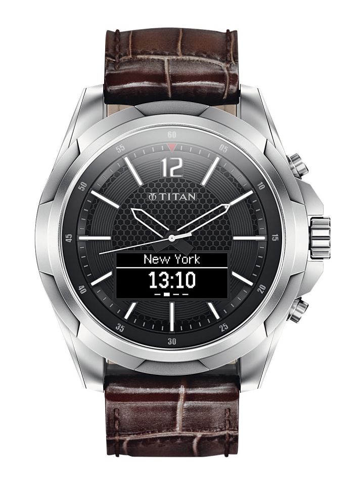 Buy Titan Men Brown JUXT Smart Watch 90055SL01J Smart Watches