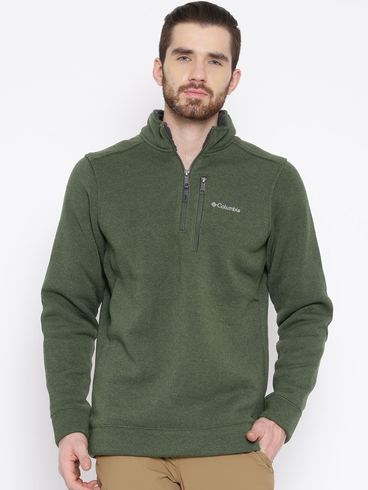 Columbia Olive Green Terpin Point II Outdoor Sweatshirt