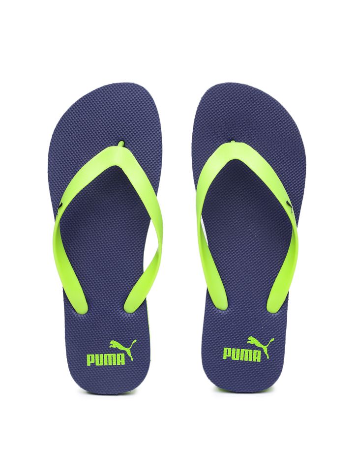 puma navy flip flops