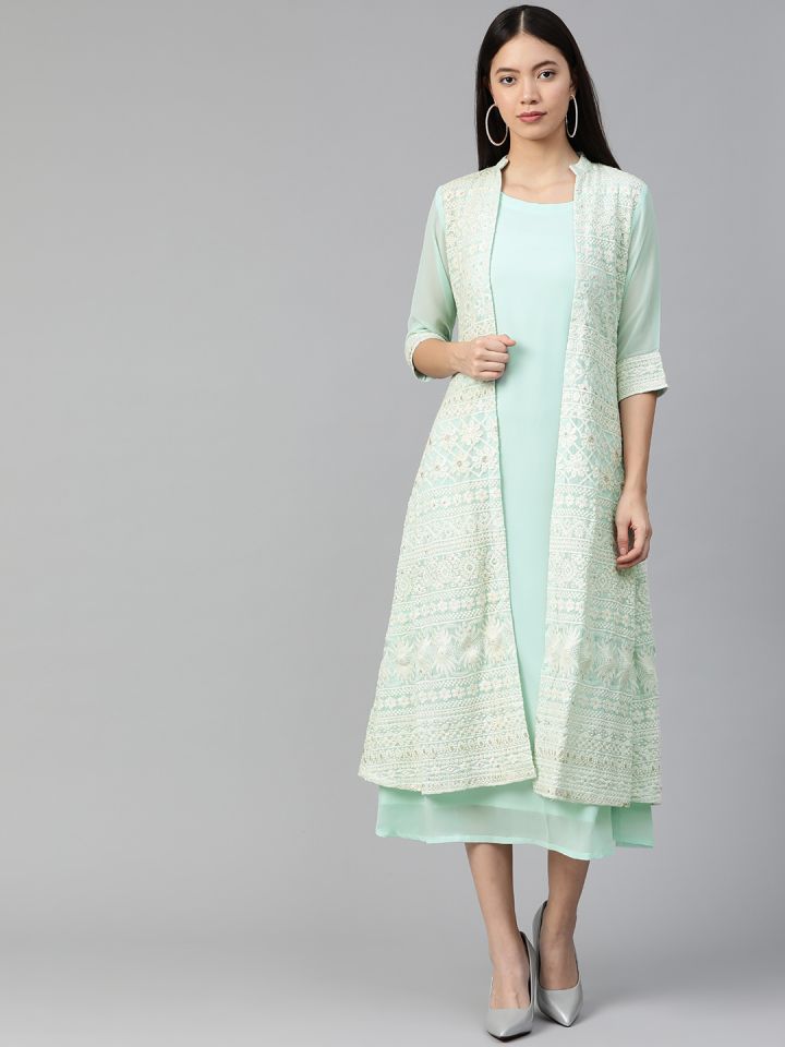 libas maxi dress with shrug