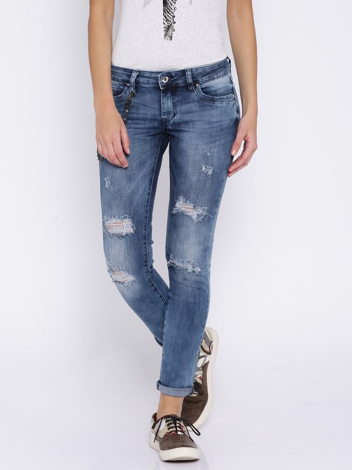 Buy Deal Jeans Blue Ankle Length Skinny 
