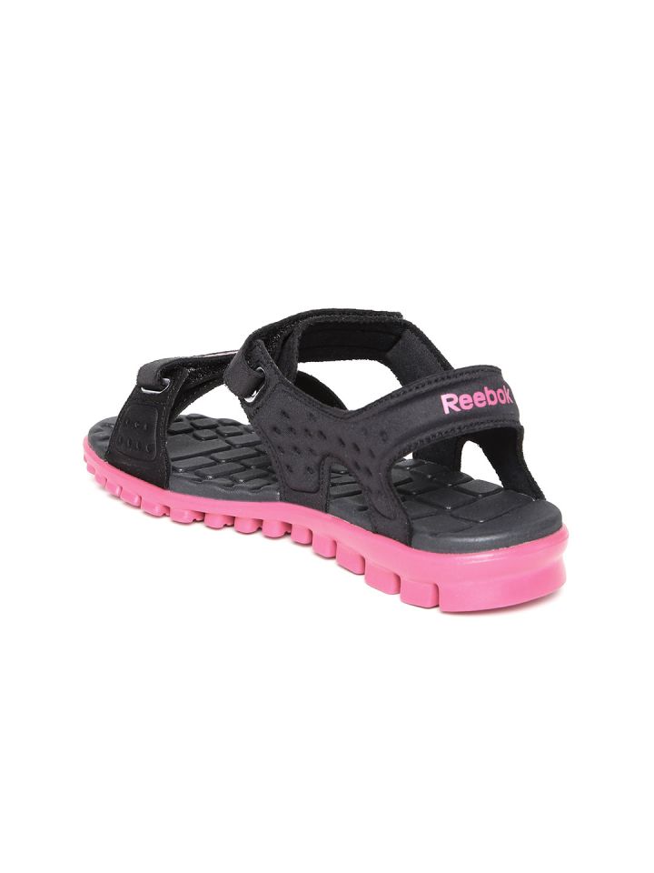 Reebok Women Black Ultra Flex 1.5 Textured Sports Sandals