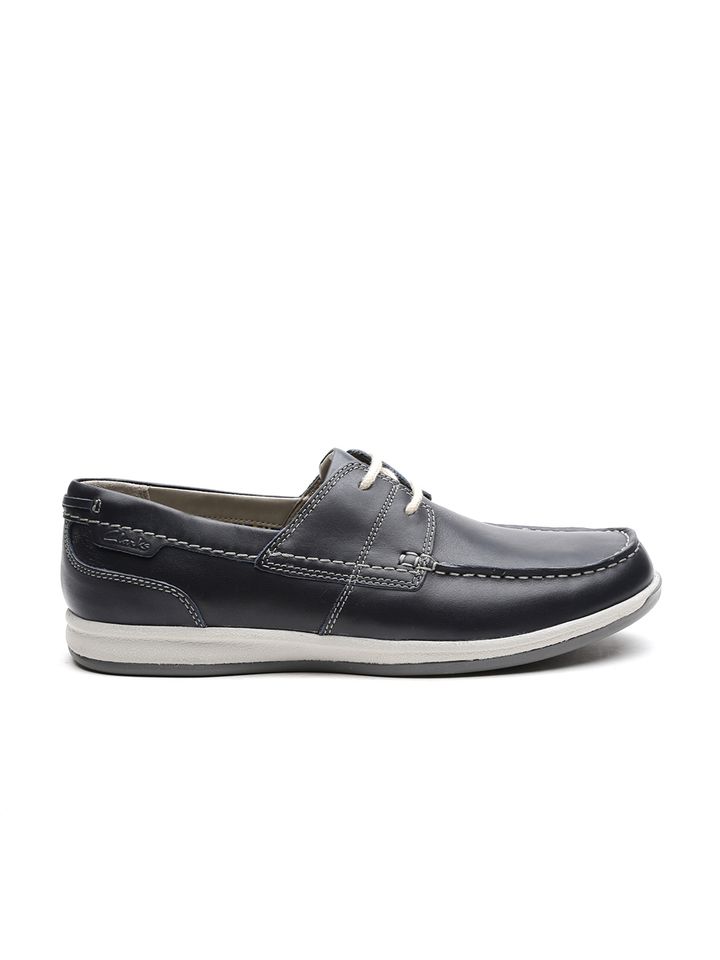 clarks navy casual shoes