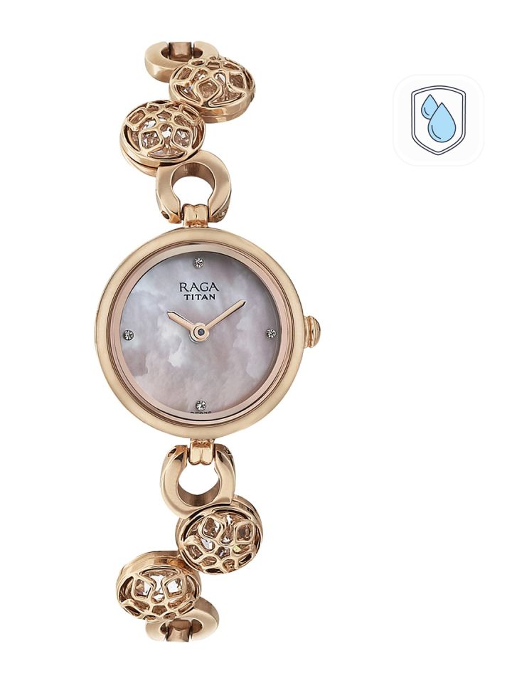 Buy Titan Raga Moonlight Women Pearly White Dial Embellished