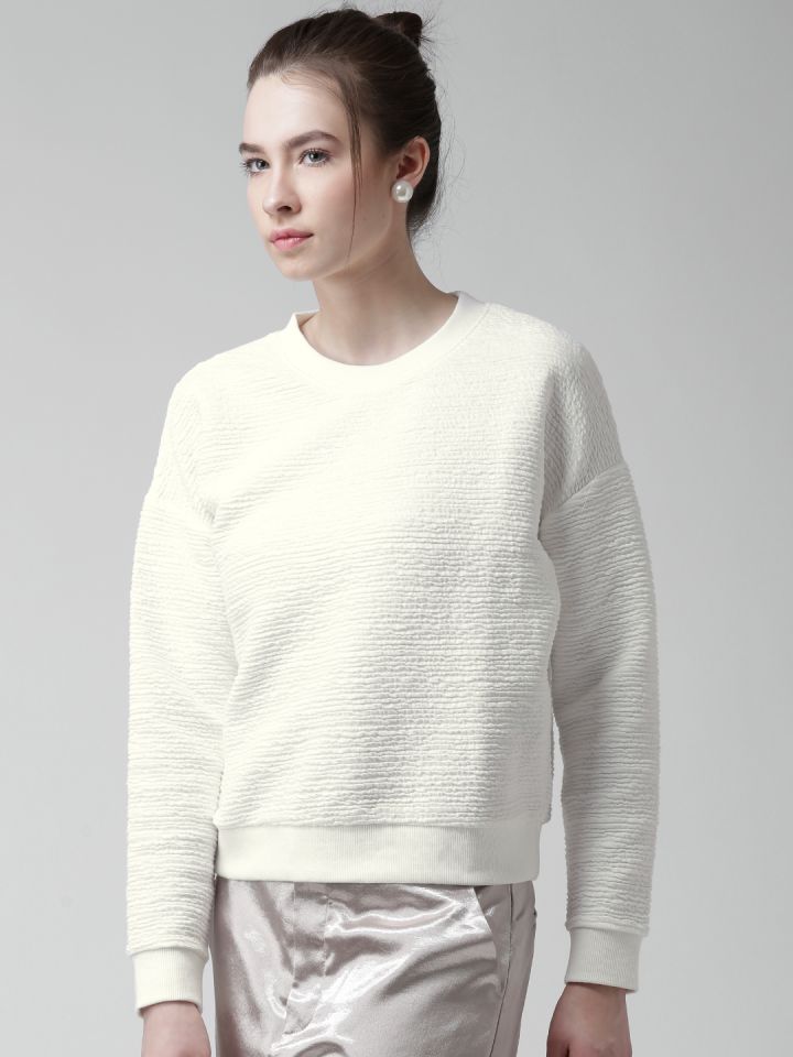 FOREVER 21 Off White Winter Top