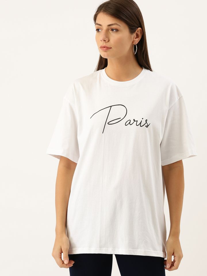 Buy DILLINGER Women White Printed Loose