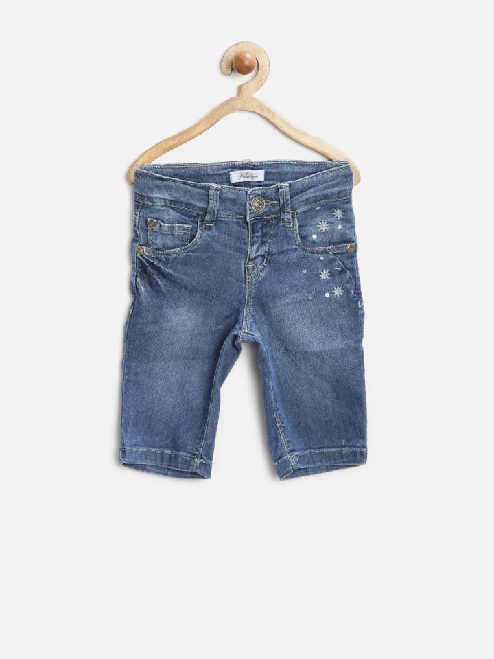 Girls on sale denim capris