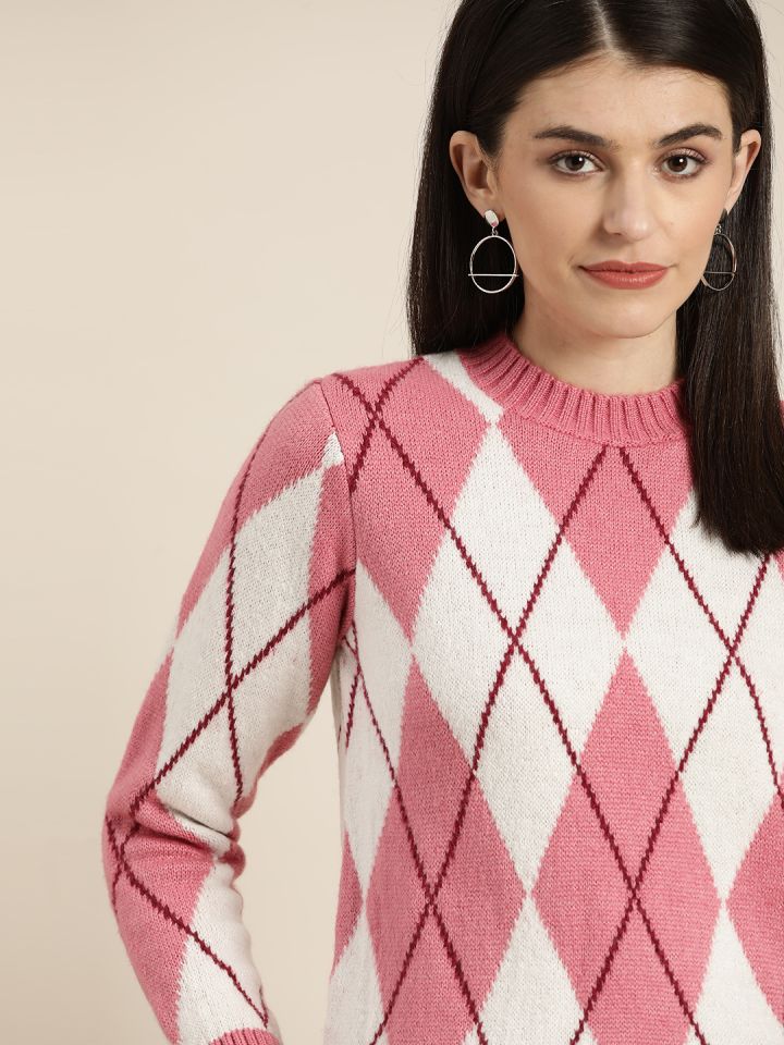 Argyle sweaters on sale for ladies