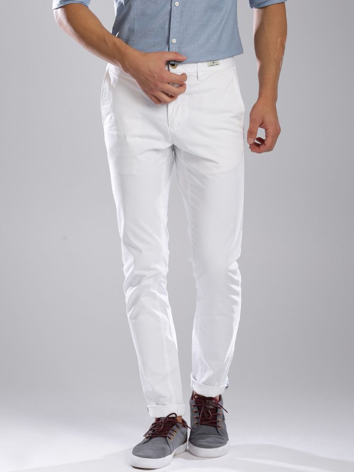 Tommy hilfiger white shop trousers
