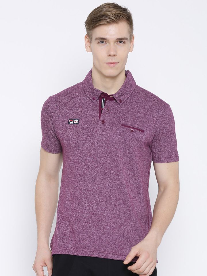 Fila deals burgundy shirt