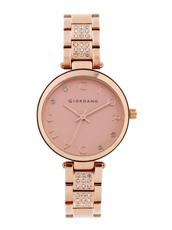Giordano pink dial watch cheap