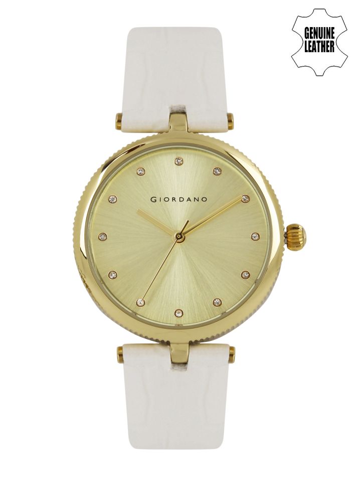 Buy GIORDANO Women Muted Gold Toned Analogue Watch A2038 05