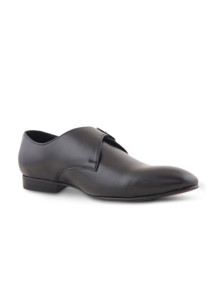 Buy Bruno Manetti Men Black Monks Formal Shoes for Men 1224085