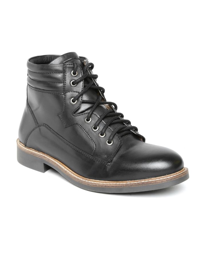 Knotty top derby boots