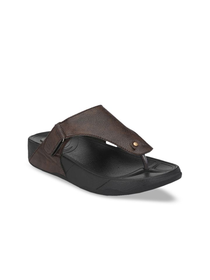 Big Fox Men Brown Solid Slip On