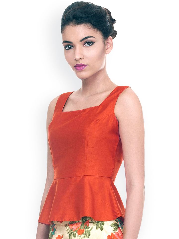 peplum tops myntra