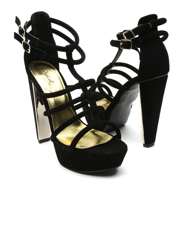 Black strappy 2025 platforms