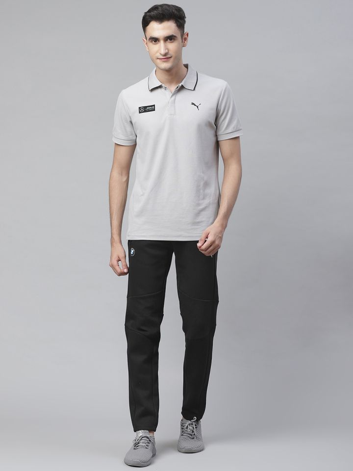 Puma solid men black track 2025 pants