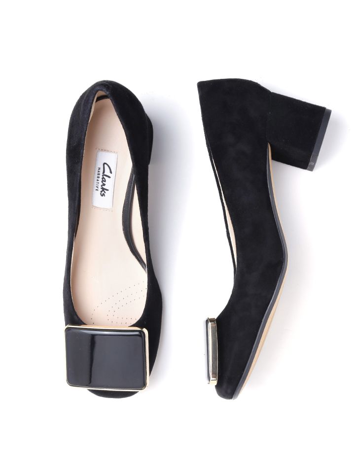 Clarks outlet block heels