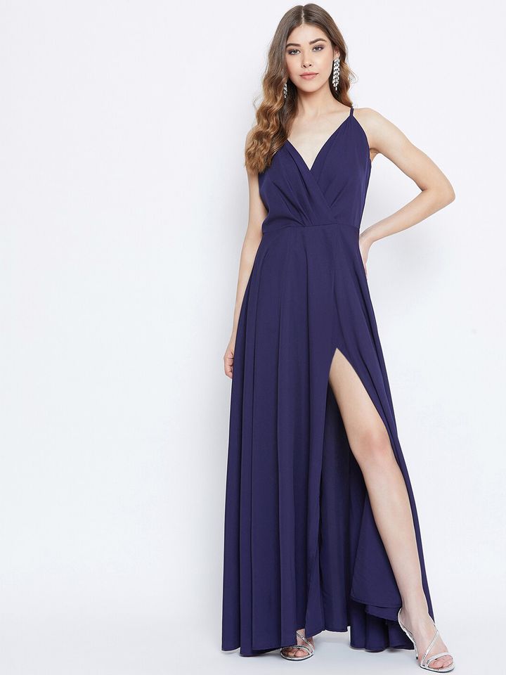 Buy Berrylush Women Navy Blue Solid Maxi Dress Dresses For Women 12385998 Myntra Find the hottest berrylush stories you'll love. myntra
