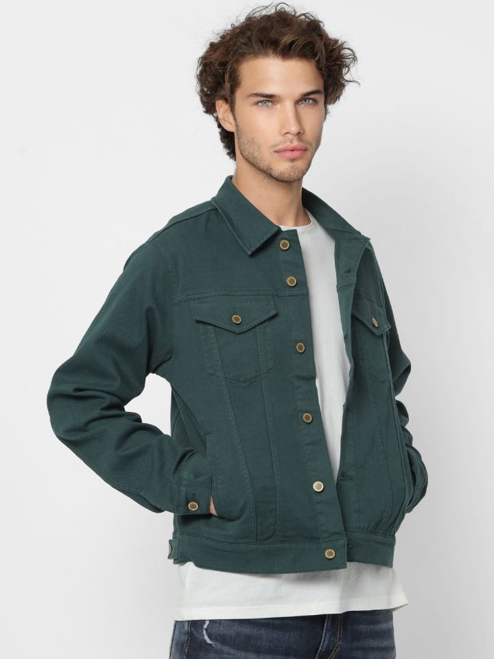 Teal jean clearance jacket