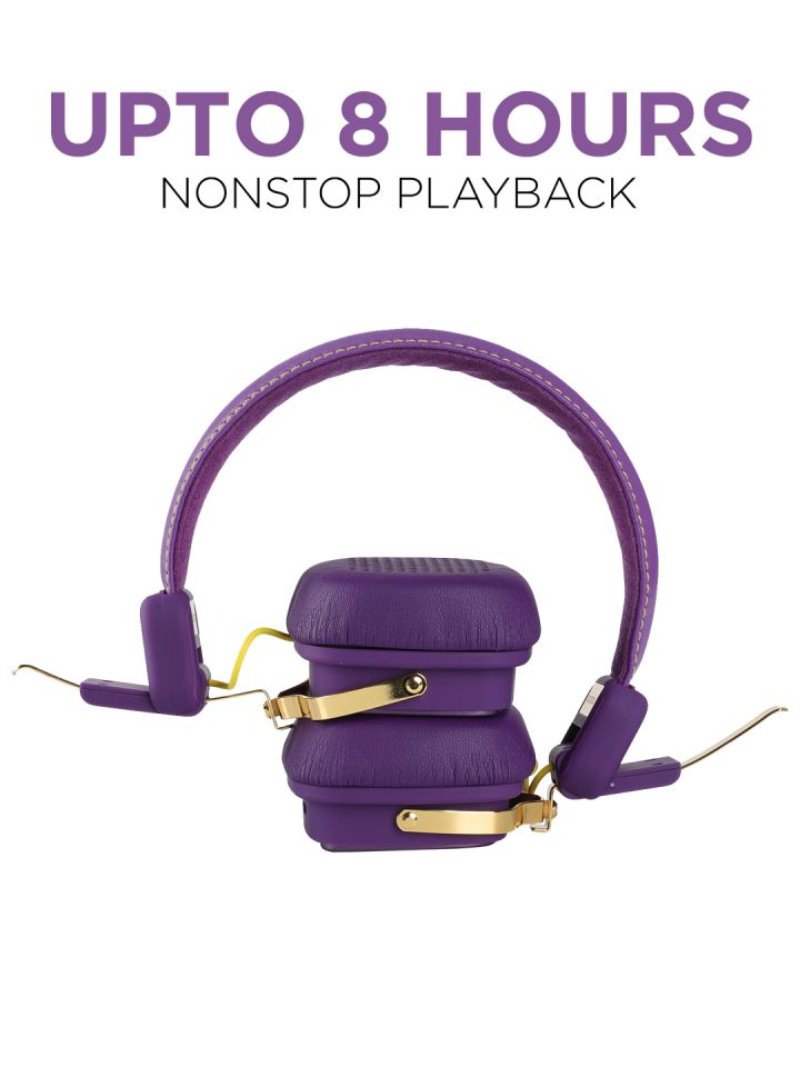 Buy BoAt Rockerz Purple 600 KKR Edition Wireless Headphone