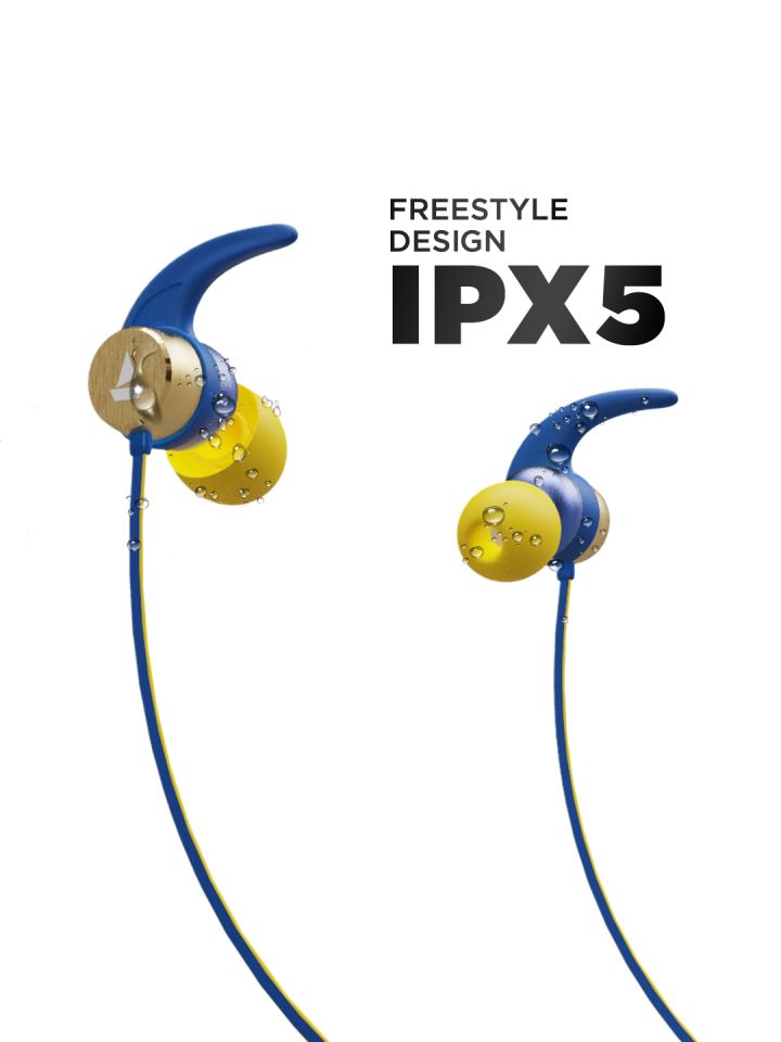 boAt Rockerz 255 Blue CSK Edition Wireless Earphones with Super Extra Bass IPX5
