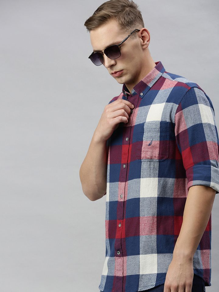 Buy Nautica Men Red \u0026 Navy Blue Pure 